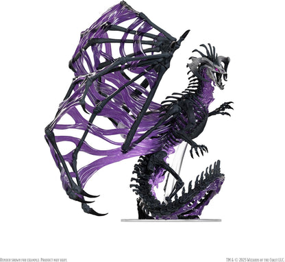 WizKids D&D Icons of The Realms: Black Dracolich Boxed Miniature | Pre-Painted | Dungeons & Dragons Figure