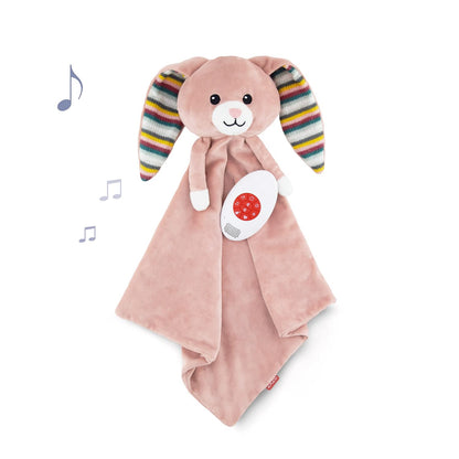 ZAZU Schmusetuch Becky Le Hase mit Geräuschen, Rosa
