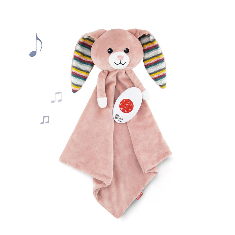 ZAZU Schmusetuch Becky Le Hase mit Geräuschen, Rosa