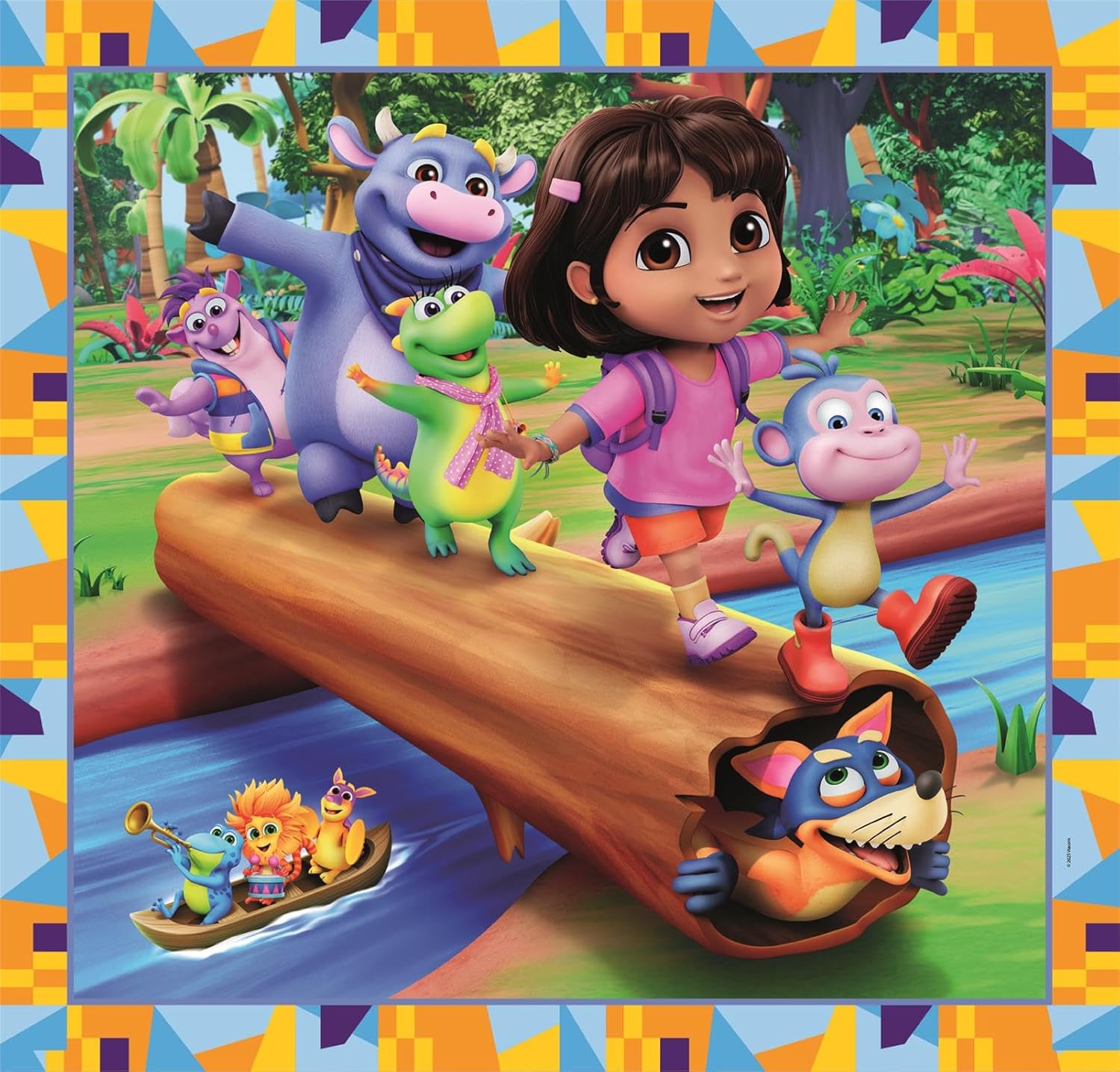 Clementoni Puzzle 3x48 Dora the Explorer, 144 pieces, Puzzle for Kids 5+ years, Made in Italy, 25078