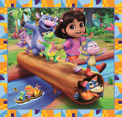 Clementoni Puzzle 3x48 Dora the Explorer, 144 pieces, Puzzle for Kids 5+ years, Made in Italy, 25078