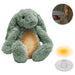 ZAZU - Ro der Hase Baby Schlafhilfe mit wiederaufladbarem Akku – Nachtlicht in mehreren Farben & beruhigende Geräusche, Weinsensor, Auto-Abschaltung und USB-C-Ladekabel (Grün