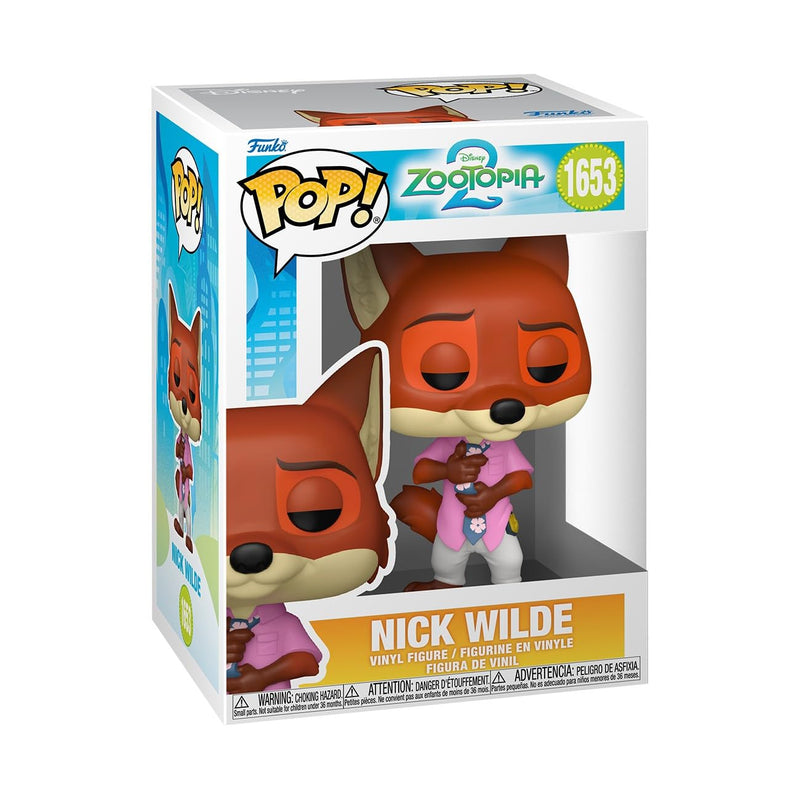 Funko Pop! Disney: Zootopia 2 - Nick Wilde - Collectable Vinyl Figure - Gift Idea - Official Merchandise - Toys for Kids & Adults - Disney Fans - Model Figure for Collectors and Display