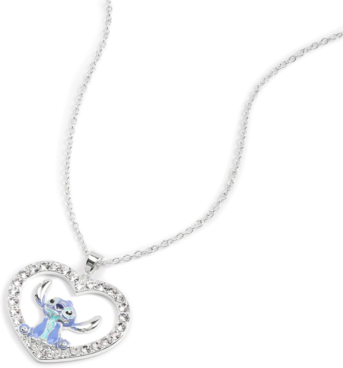 Disney - Stitch Stone Set Heart Necklace
