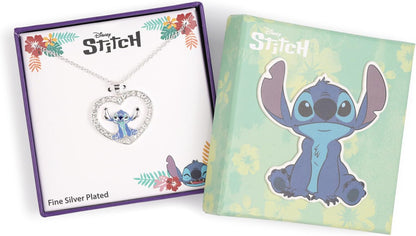 Disney - Stitch Stone Set Heart Necklace