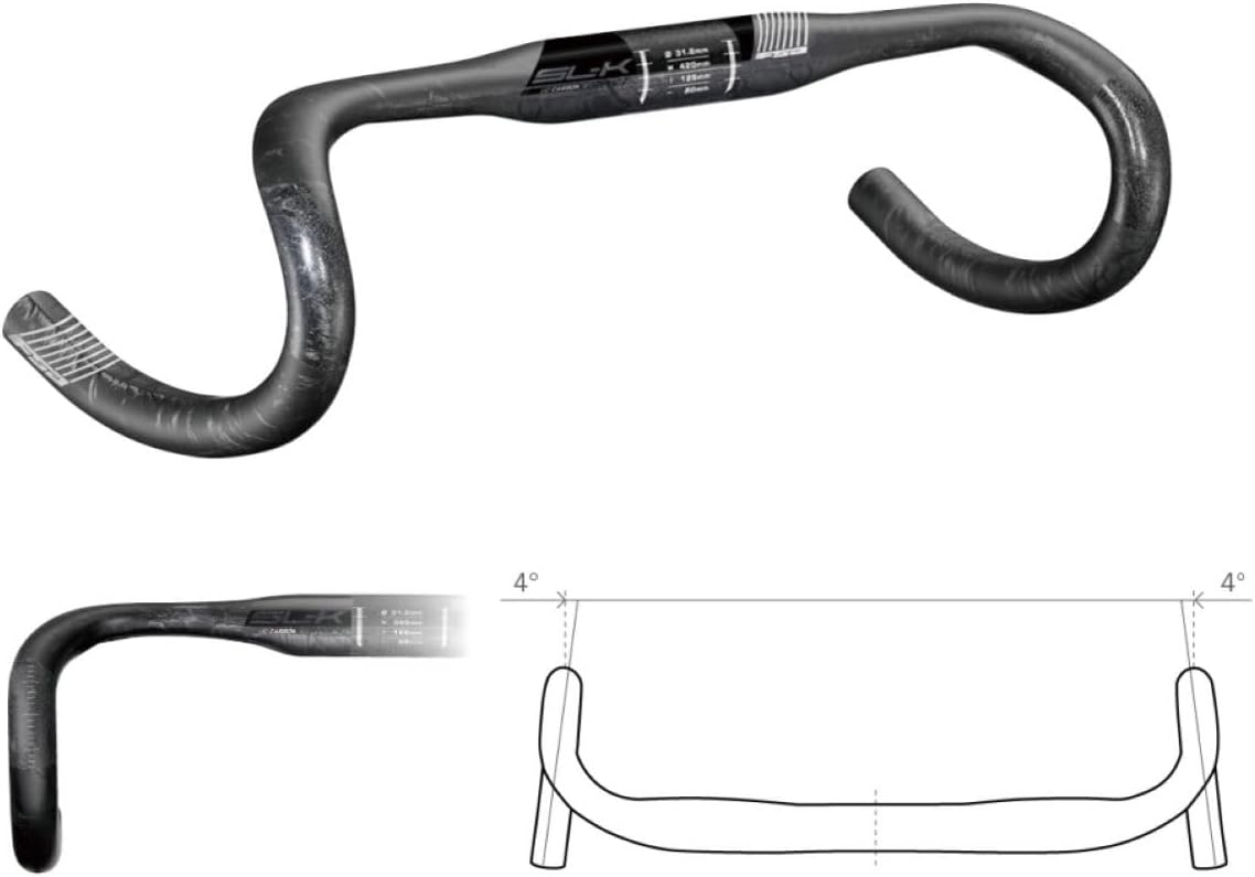 Fsa Cycling Parts Handle HB ROAD SL-K Compact ACR Carbon 14.2 inches (36 cm) A9 185-0038055030