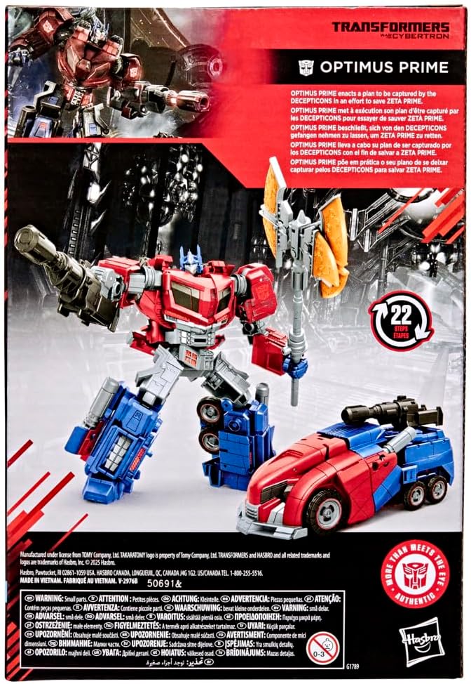Transformers Studio Series, MTMTE Collection, action figure di Optimus Prime ispirata al videogioco La battaglia per Cybetron