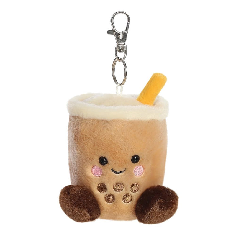 AURORA 34123, Palm Pals Milky Tea Boba Clip-On, 10cm, Soft Toy, Brown