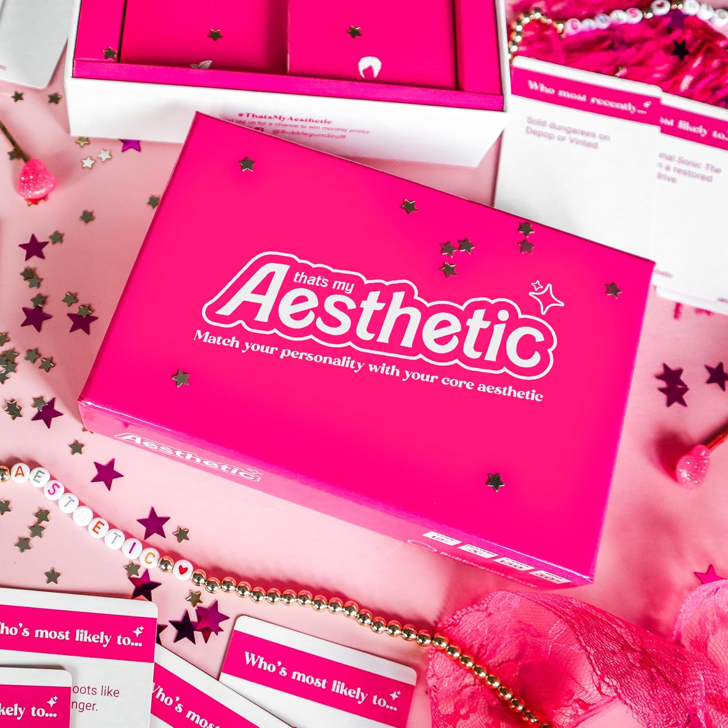 Bubblegum Stuff - That's My Aesthetic - Hilarious Fun Personality Game - Discover Your Inner Style - 150 Cards - Family Games Night - Great Gift Idea!