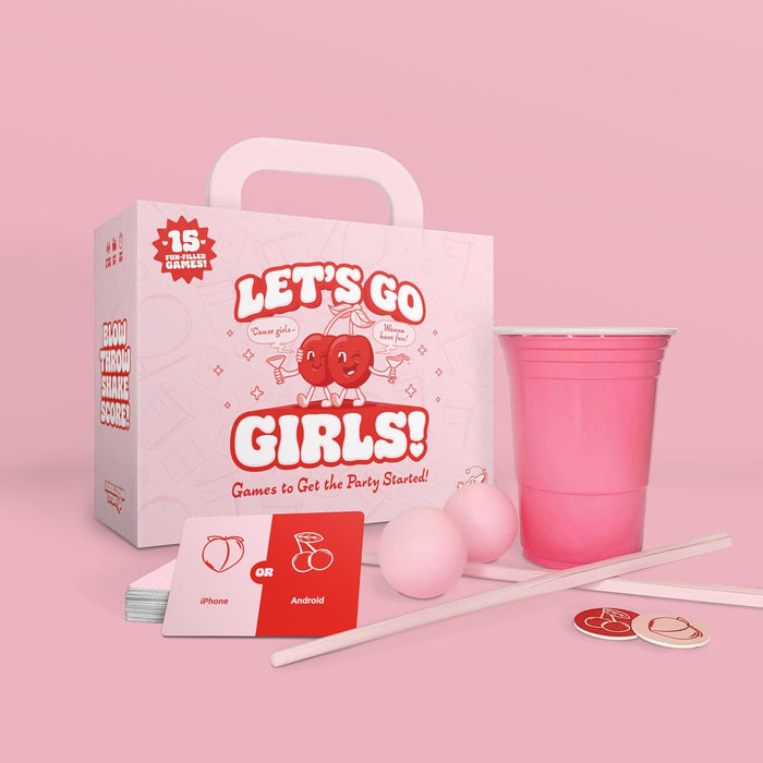 Bubblegum Stuff Let's Go Girls! – Ultimate Girls’ Night Party Game with 15 Hilarious Mini-Games – Hen Do, Birthday & Sleepover Games for Adults – 24.2 cm x 25.9 cm x 11.4 cm – Ages 18+