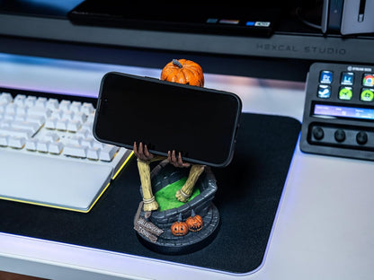 Cableguys L'Étrange Noël de Monsieur Jack Gaming-Figur Jack Kürbiskönig - Halter für Controller oder Smartphone - USB-Kabel enthalten - 20 cm
