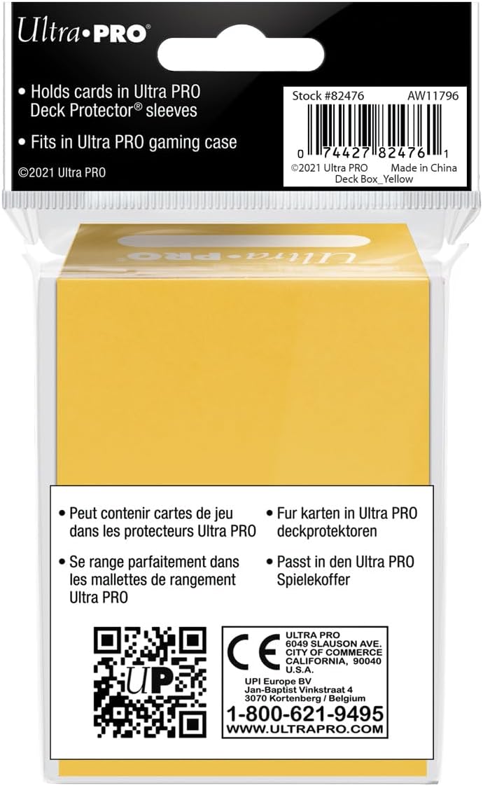 Ultra Pro Deck Box Solid (Yellow