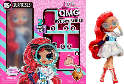 L.O.L. Surprise! OMG Eye Spy Series - Spy - Includes 1 Doll, Comes with Fashions and Accessories, Solve Clues & Unlock Surprises, Collect All 4 Dolls