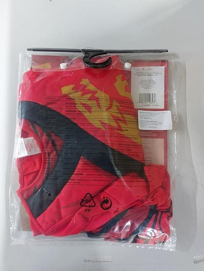 LEGO Ninjago - Kostuum Kai Rood voor Kinderen - Maat XS 3/4 Jaar - Officiële Licentie - Jumpsuit + Masker - Zacht Textiel - Gedetailleerde Prints - Verkleedkleding voor Feest, Verjaardag, Halloween