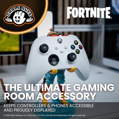 Cableguys Fortnite Fishsticks Controller Holder & Phone Stand - Gaming Accessories for Room and Desk Setup, Holder Compatible with Xbox, PlayStation & Most Standard Game Controllers