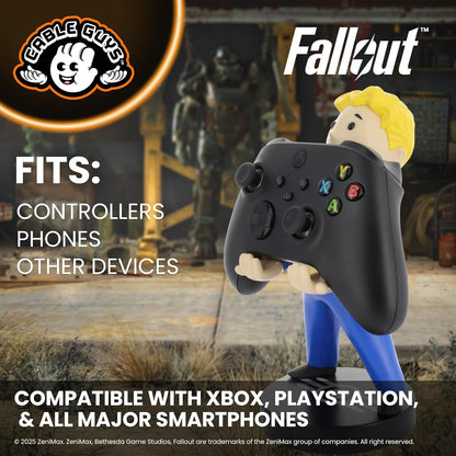 Cable Guys Fallout Vault Boy Controller Holder & Phone Stand - Gaming Accessories for Room and Desk Setup, Holder Compatible with Xbox, PlayStation & Most Standard Game Controllers