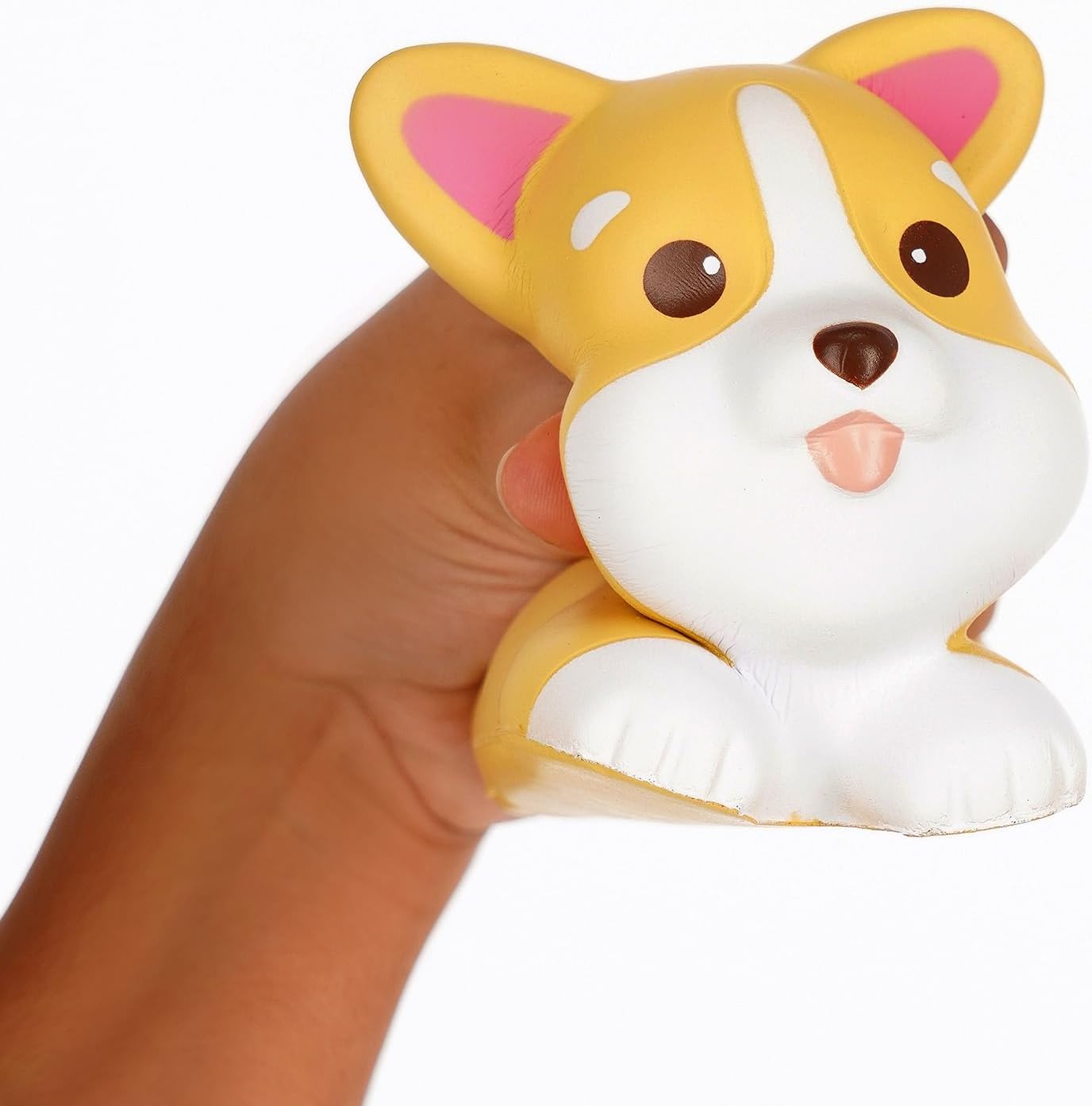 Legami - Stress Relief Toy, Stress Less, Corgi Theme, Polyurethane Material, 11.3 x 14.8 x 13.5 cm