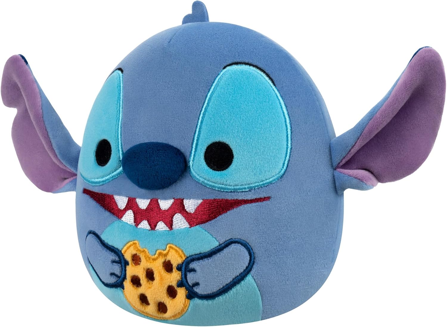 Squishmallows Original 10-Inch Disney Chef Stitch Eating Chocolate Chip Cookie Plush