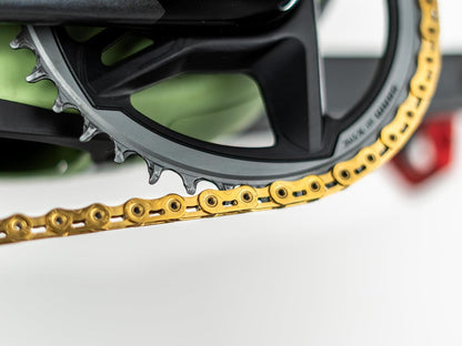 KMC X-Flat 12/13 Speed Waxed Flat Top Chain, 126 Link