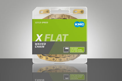 KMC X-Flat 12/13 Speed Waxed Flat Top Chain, 126 Link