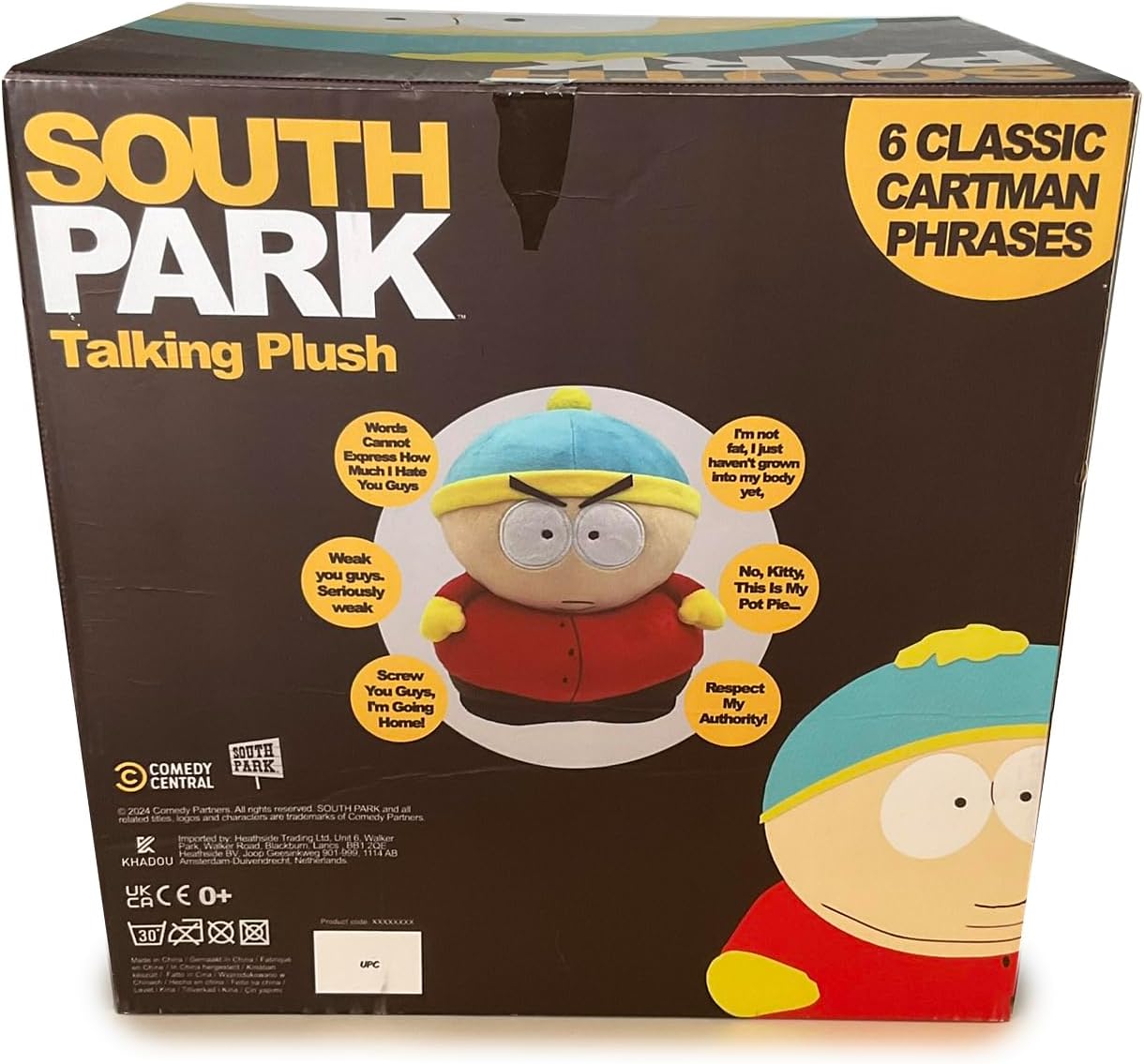Khadou South Park Talking Cartman 30cm - 6 Classic Cartman Phrases