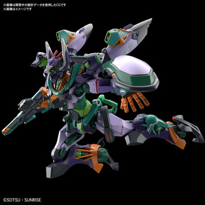 Bandai Hobby - Mobile Suit Gundam GQuuuuuuuX - #8 Mobile Suit D (Tentative) HG 1/144 Kit de modèle