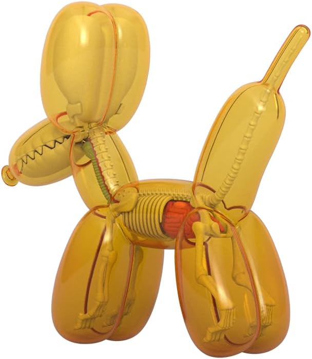 Mighty Jaxx Funny Anatomy: Balloon Dog (Colore miele) | Jason Freeny | Figura in vinile