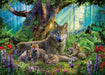Ravensburger Erwachsenenpuzzle 1000 Teile - Wölfe im Wald