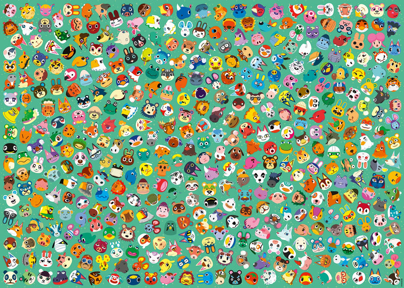 Erwachsenenpuzzle 1000 Teile - Challenge Animal Crossing