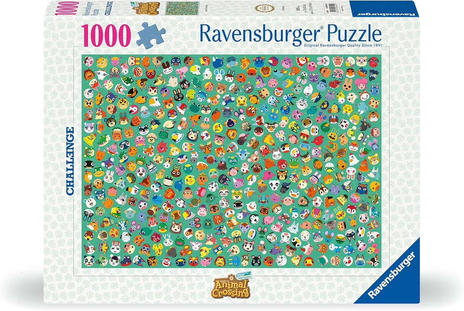 Erwachsenenpuzzle 1000 Teile - Challenge Animal Crossing