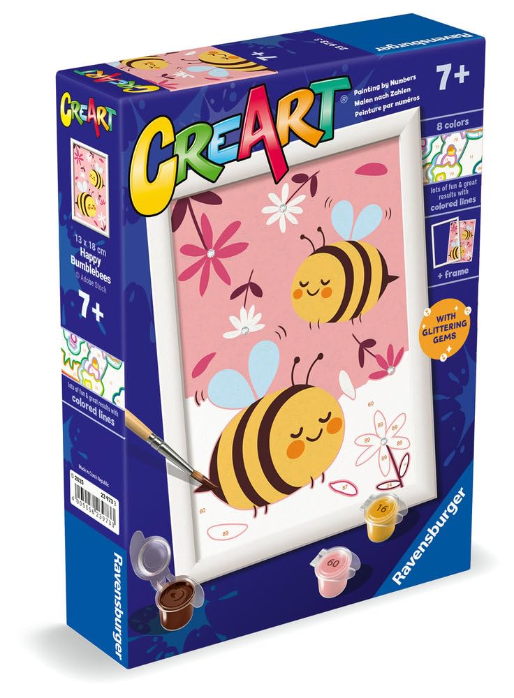 Ravensburger - CreArt Schilderen op Nummer - Vrolijke Bijen