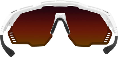 SCICON Sports Aeroshade Kunken Lunettes De Soleil De Performance Sportive (SCNPP Multimorror Rouge/Luminosité Blanche