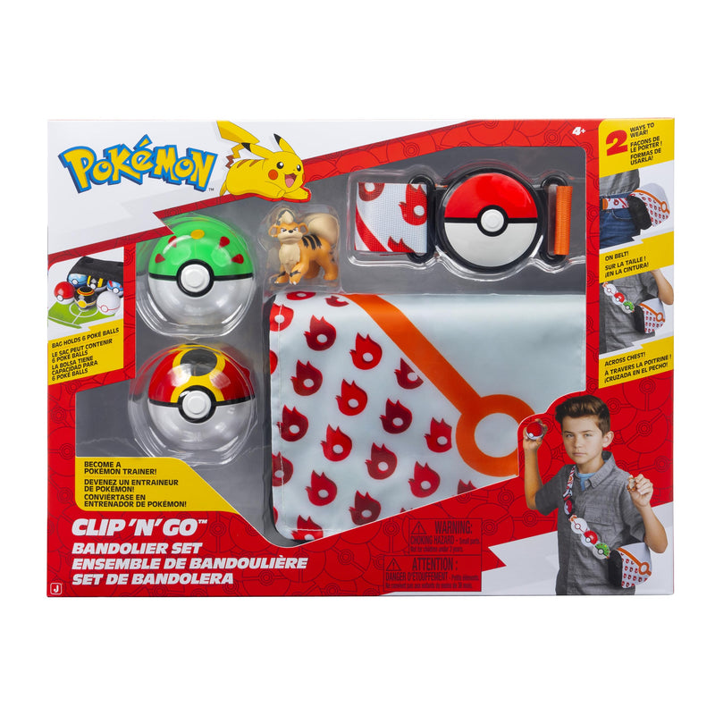 Pokémon - Clip N Go Bandolier Set Growlithe (Pkw4172)