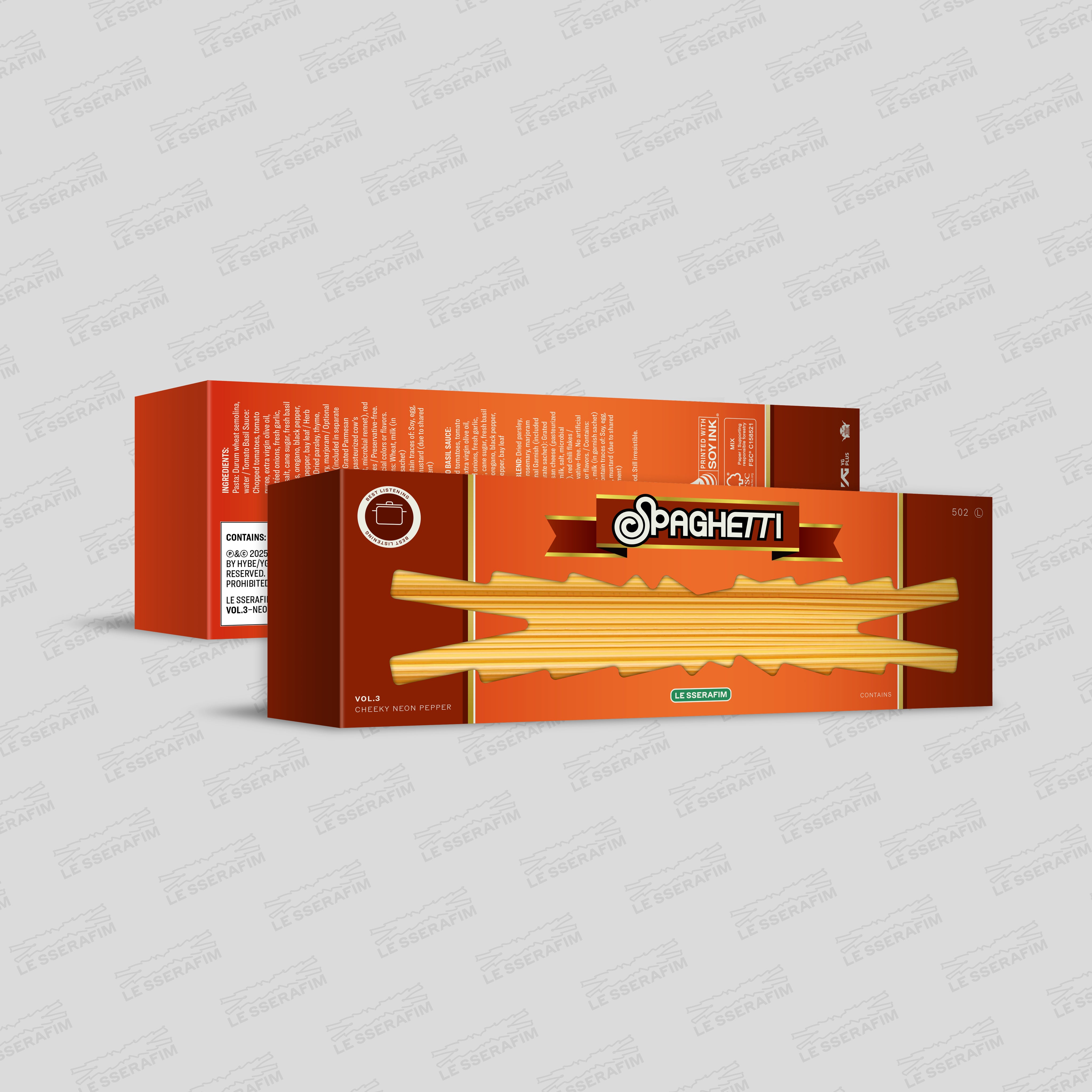 1st Single Album 'SPAGHETTI' (CHEEKY NEON PEPPER Ver.)