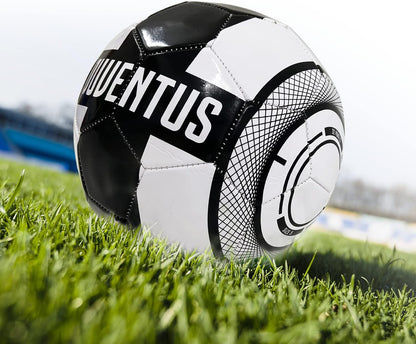 Mondo Toys Voetbal genaaid F.C. Juventus Pro - officieel product - maat 5-400 g - kleur wit zwart - 13400