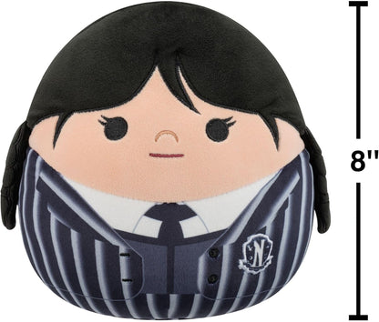 Squishmallows Original 8-Inch Wednesday in Uniform | Collectable Cute Plush Toy, Cuddly Toys for Children, Soft Toys, Cute Teddies Suitable for Girls and Boys Ages 3