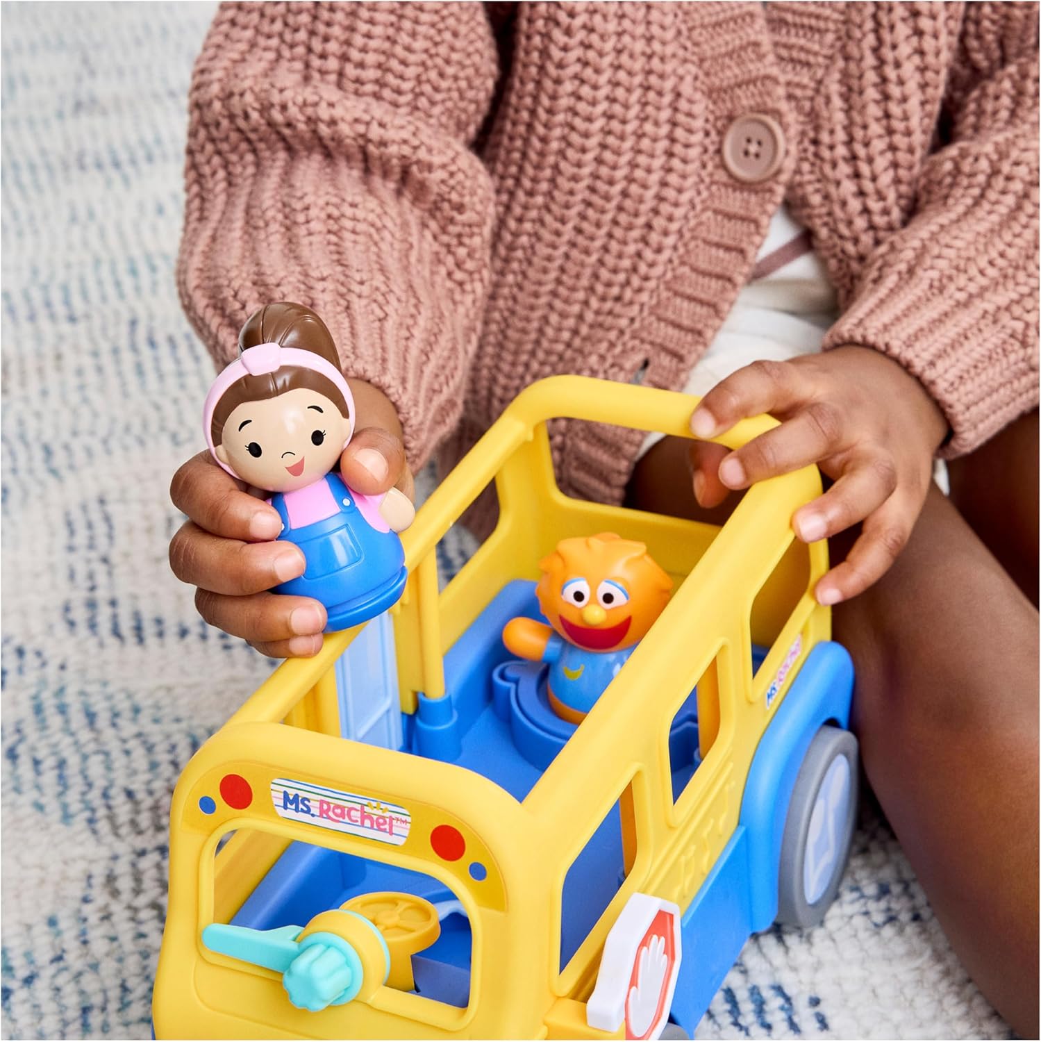 Ms. Rachel Official My First Learning Electronic School Bus with 2 Figures, Music & Sounds, Educational Toys & Toddler Toys for Girls & Boys Ages 1-3+
