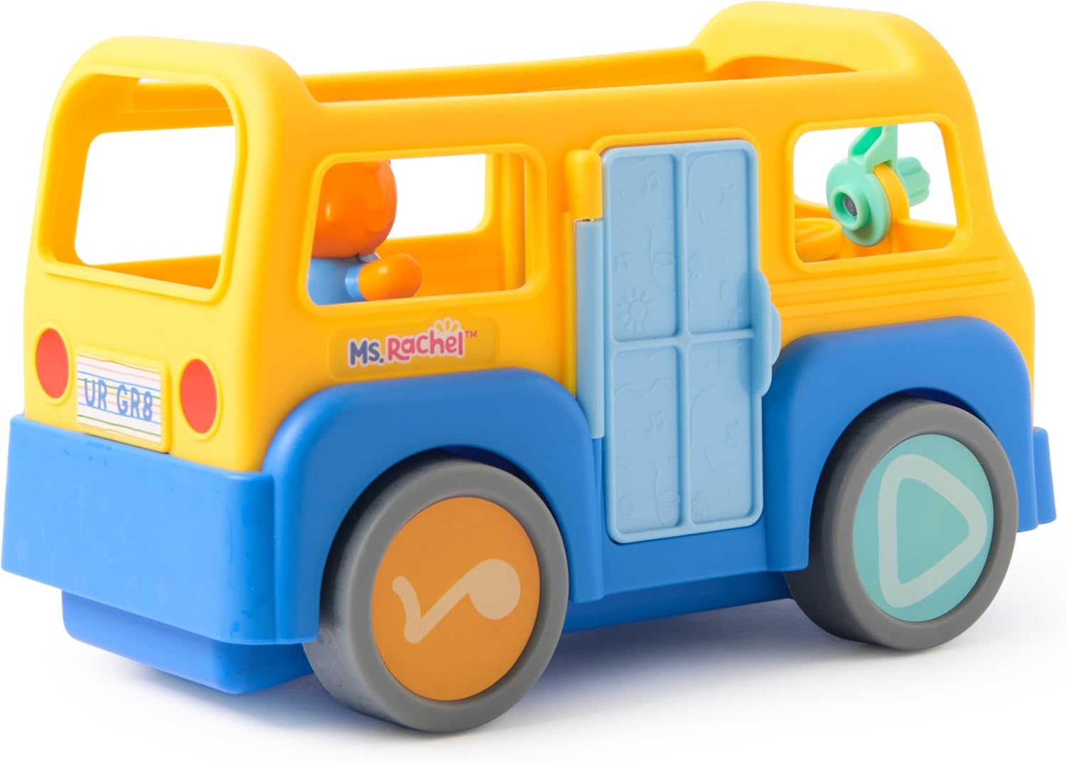 Ms. Rachel Official My First Learning Electronic School Bus with 2 Figures, Music & Sounds, Educational Toys & Toddler Toys for Girls & Boys Ages 1-3+