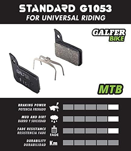 GALFER Avid Bb5 Brake Pads Black STD Bike G1053 Adult Unisex, One Size