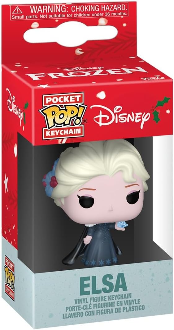 Funko Pocket Pop! Disney: Princess Holiday - Elsa Vinyl Figure Keychain