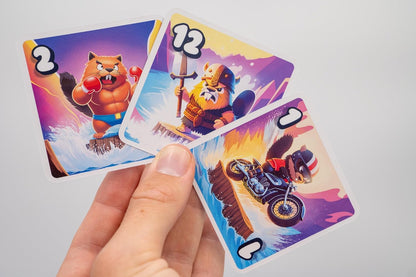 Megableu - 13 BEVERS - Avontuurlijk Bordspel - Familiespel en Partyspel - Strategisch en Snel Kaartspel - Spannend en Leuk voor het Hele Gezin - Vanaf 7 Jaar - 2 tot 6 Spelers - NL-versie