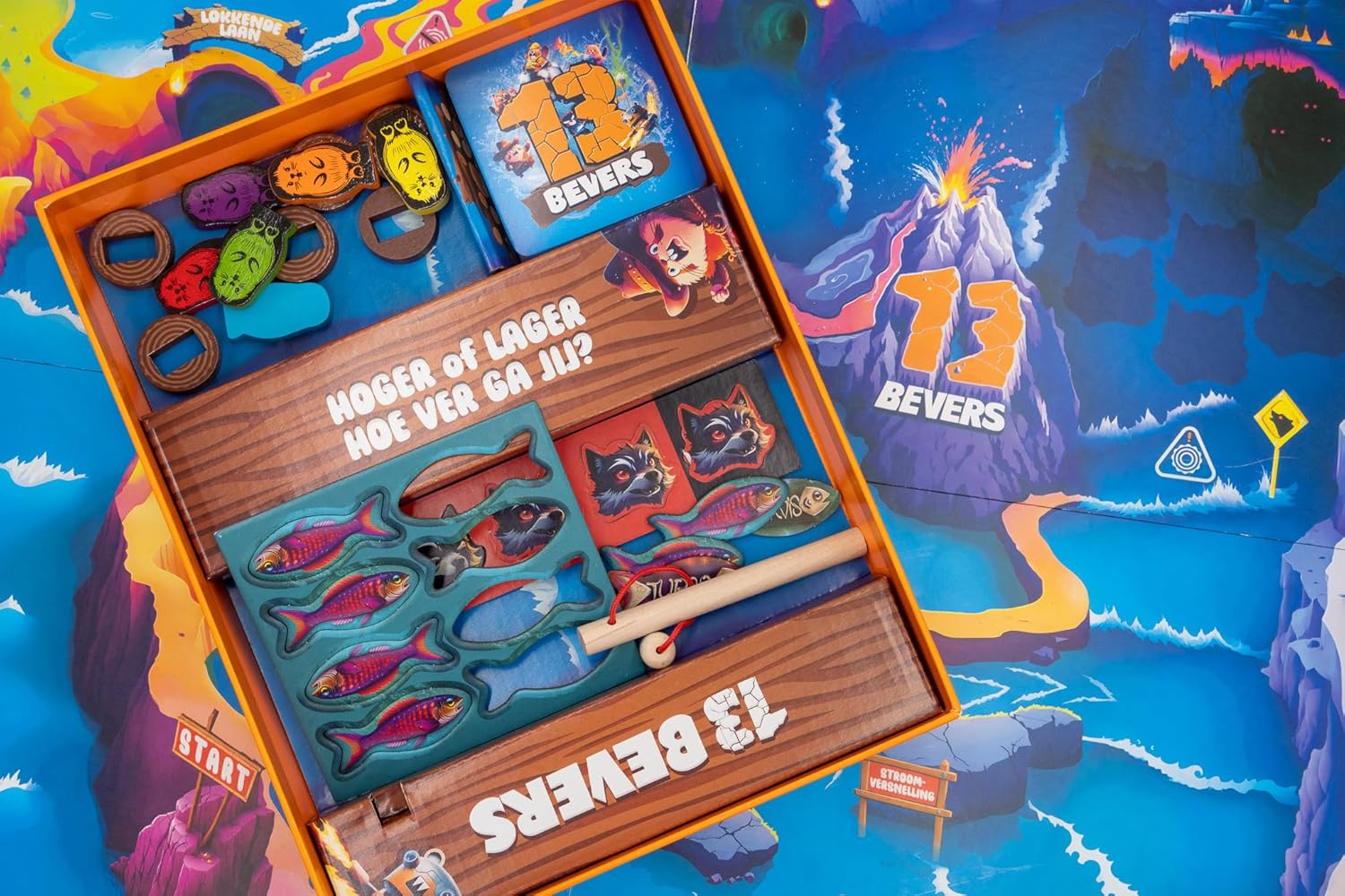 Megableu - 13 BEVERS - Avontuurlijk Bordspel - Familiespel en Partyspel - Strategisch en Snel Kaartspel - Spannend en Leuk voor het Hele Gezin - Vanaf 7 Jaar - 2 tot 6 Spelers - NL-versie