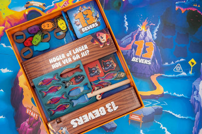 Megableu - 13 BEVERS - Avontuurlijk Bordspel - Familiespel en Partyspel - Strategisch en Snel Kaartspel - Spannend en Leuk voor het Hele Gezin - Vanaf 7 Jaar - 2 tot 6 Spelers - NL-versie