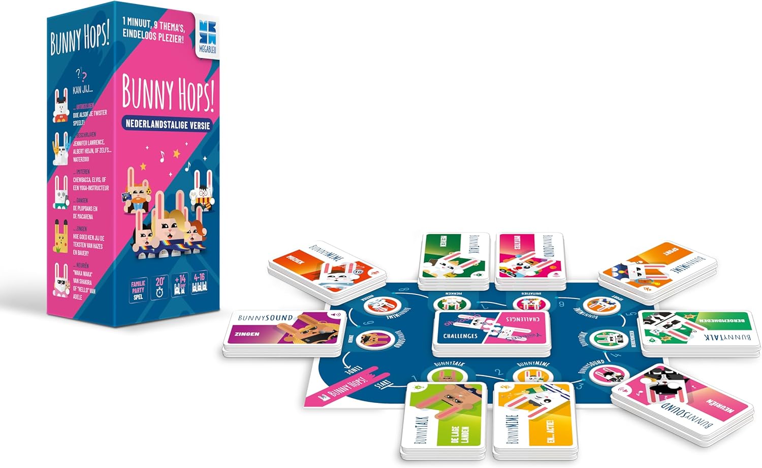 Megableu - Megableu Bunny Hops Bordspel