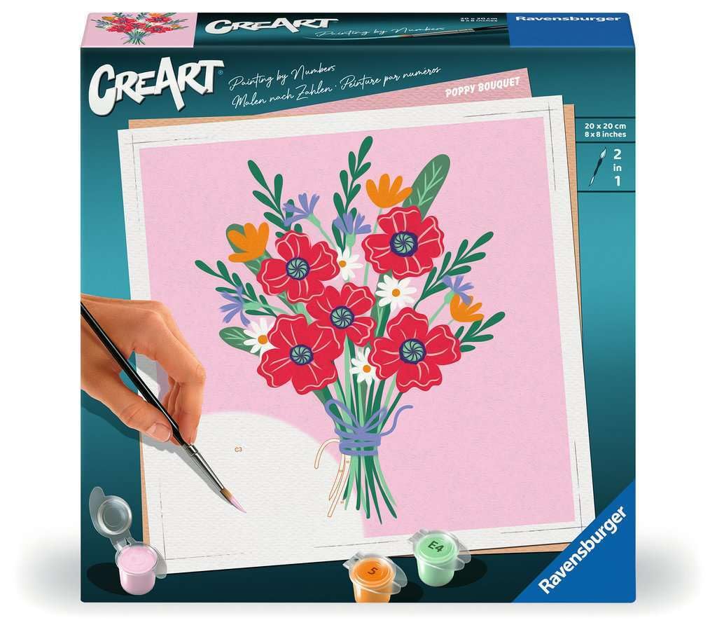 CreArt Adults Trend - Mohnblumenstrauß