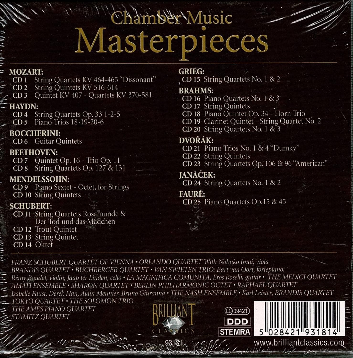 Chamber Music Masterpieces