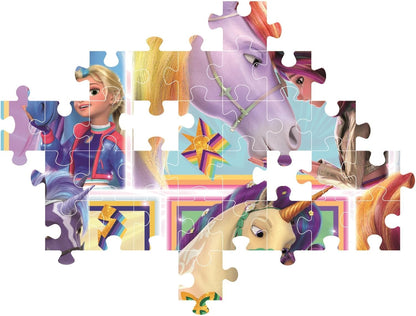 Clementoni - Clementoni Puzzel Unicorn Academy - 6 Portretten 104dlg.