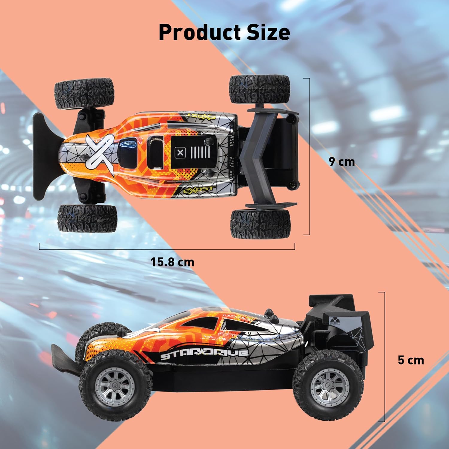 Exost - Light RC Car for Kids - Star Drive