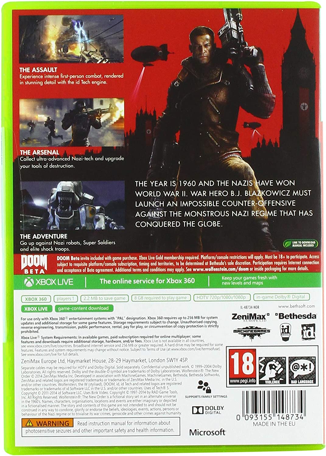 Wolfenstein: The New Order (Xbox 360)