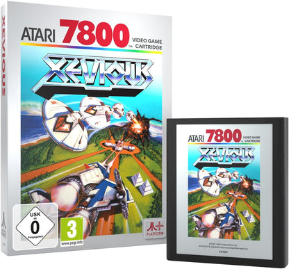 XEVIOUS (compatible with Atari 2600+, Atari 7800+ and Atari 7800 video game systems